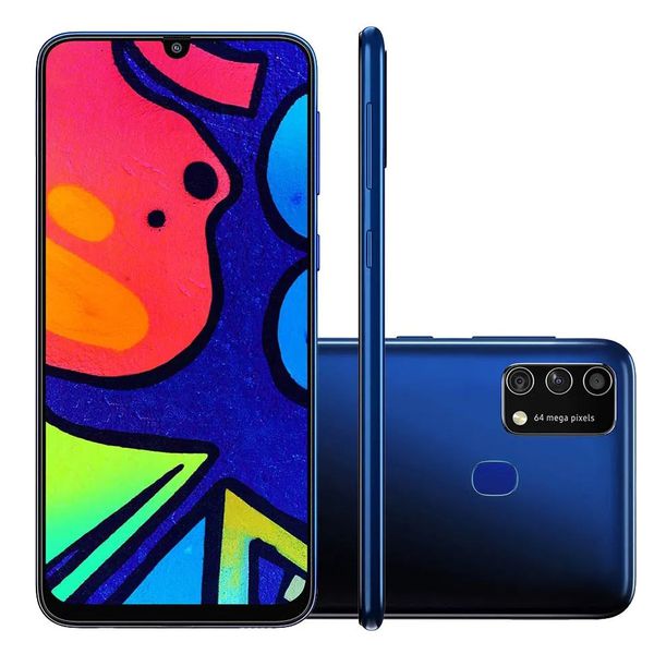 Smartphone Samsung Galaxy M21s 64GB Azul 4G Tela 6.4" Câmera Tripla 64MP Selfie 32MP Dual Chip Android 10 [CUPOM]