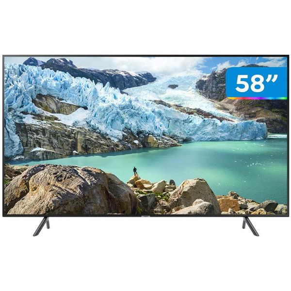 Smart TV 4K LED 58” Samsung UN58RU7100 - Wi-Fi Bluetooth HDR 3 HDMI 2 USB [À VISTA]