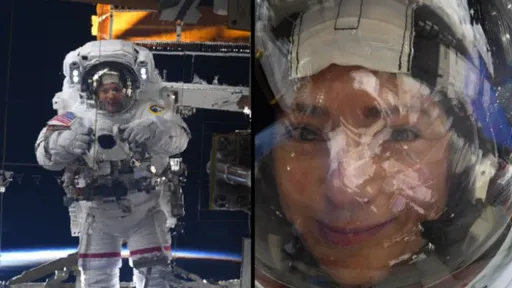 Selfie épica de astronauta na ISS exibe reflexo da Terra em seu capacete
