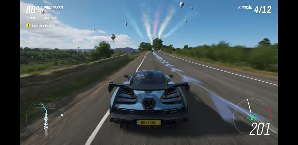 Forza Horizon 4 consegue manter boa qualidade visual no streaming (Captura de Tela: Felipe Ribeiro/Canaltech)