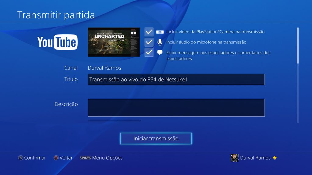 YouTUbe PS4