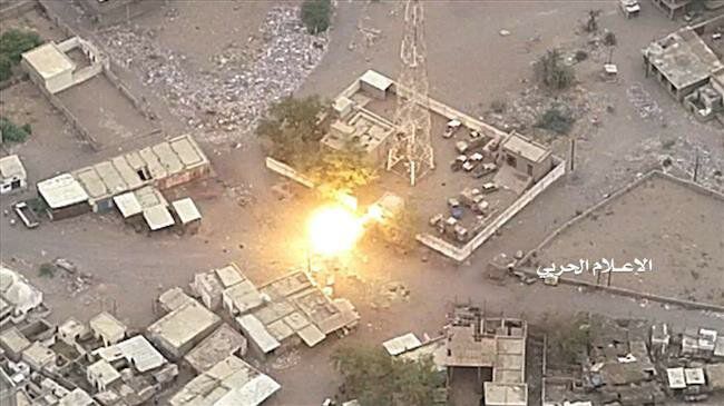 Resultado de um ataque de drones em um centro de comando Saudita no Iêmen (Imagem: Centro de Comando Operacional do Exército do Iêmen)
