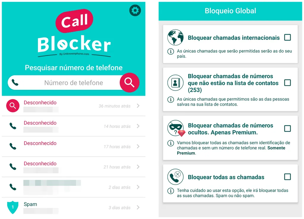 4 apps para bloquear chamadas desconhecidas no celular