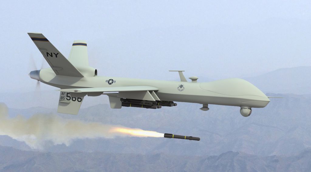 Drone de ataque utilizado em operações militares pelo exército dos Estados Unidos (Imagem: Departamento de Defesa dos Estados Unidos)