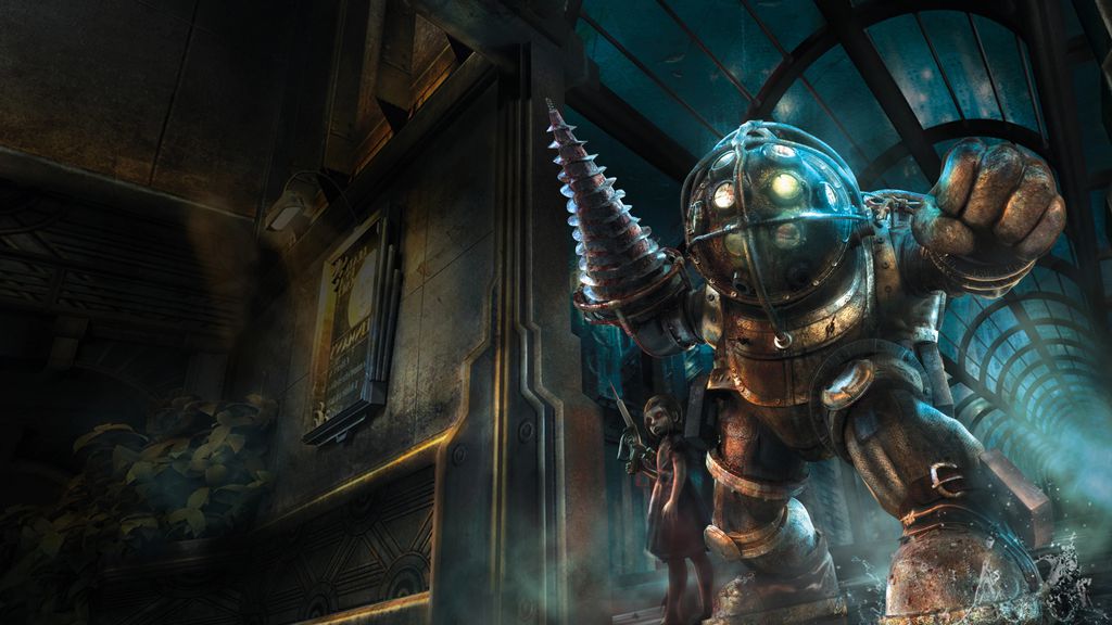 Novo BioShock em risco: entenda por que o projeto preocupa a 2K Games 16 Big Daddy e Little Sister em um ambiente subaquático sombrio do universo BioShock