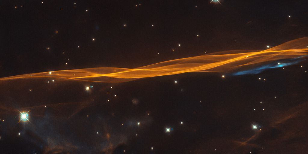  Parte da nebulosa Laço do Cisne observada pelo Hubble (Imagem: NASA / ESA / Hubble / W. Blair / Leo Shatz)