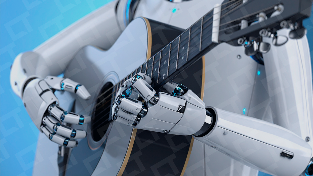 Robô tocando violão