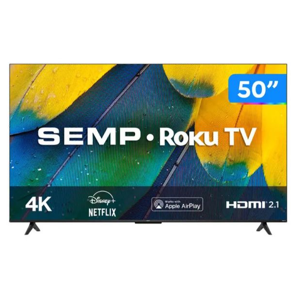 Smart TV 50” 4K UHD LED SEMP RK8600 | CUPOM EXCLUSIVO