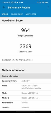 Mi 11X benchmark