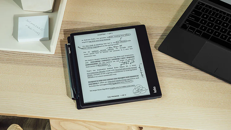 Kobo Elipsa 2E é novo e-reader que permite anotações com caneta