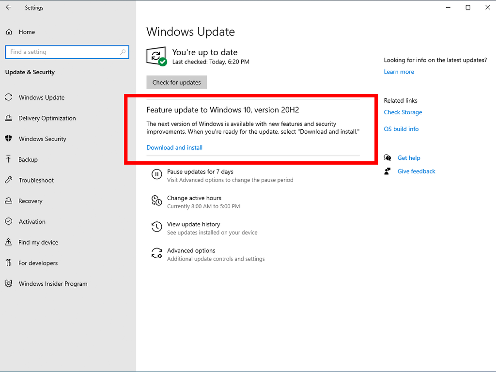 Atualização pode ser encontrada pelo Windows Update (Imagem: Windows Insider Blog/Divulgação)