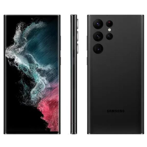 Smartphone Samsung Galaxy S22 Ultra 256GB Preto 5G [CUPOM EXCLUSIVO]