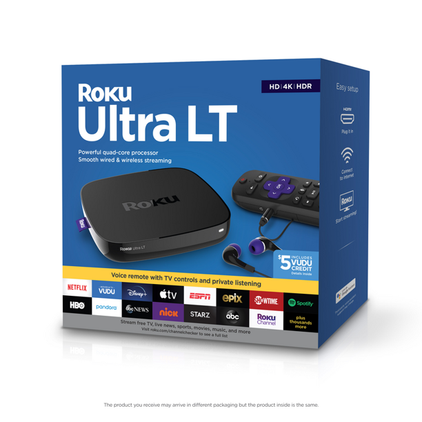 Roku Ultra LT perde entrada USB, e vem com controle mais simples (Imagem: Walmart)