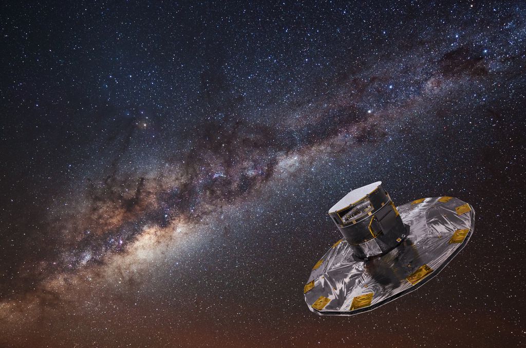 A missão Gaia deverá realizar o mapeamento da Via Láctea mais completo de todos (Imagem: Reprodução/ESA)