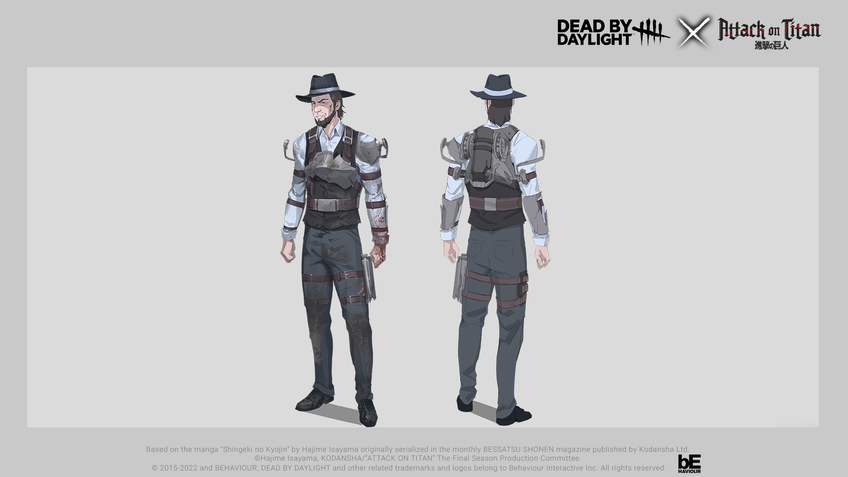 Skins de Attack on Titan em Dead by Daylight