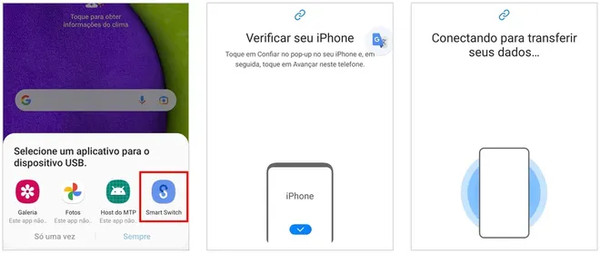 WhatsApp tem recurso para transferir dados de um iPhone para celular Samsung (Captura de tela: Canaltech/Caio Carvalho)