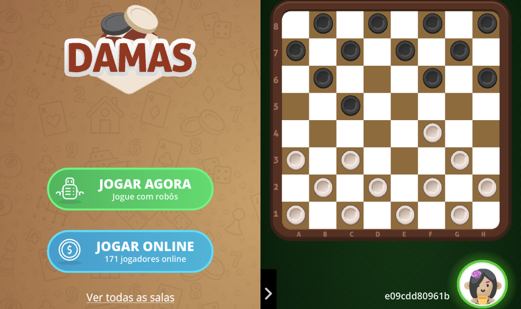 Descubra como jogar dama online grátis - Teste 3