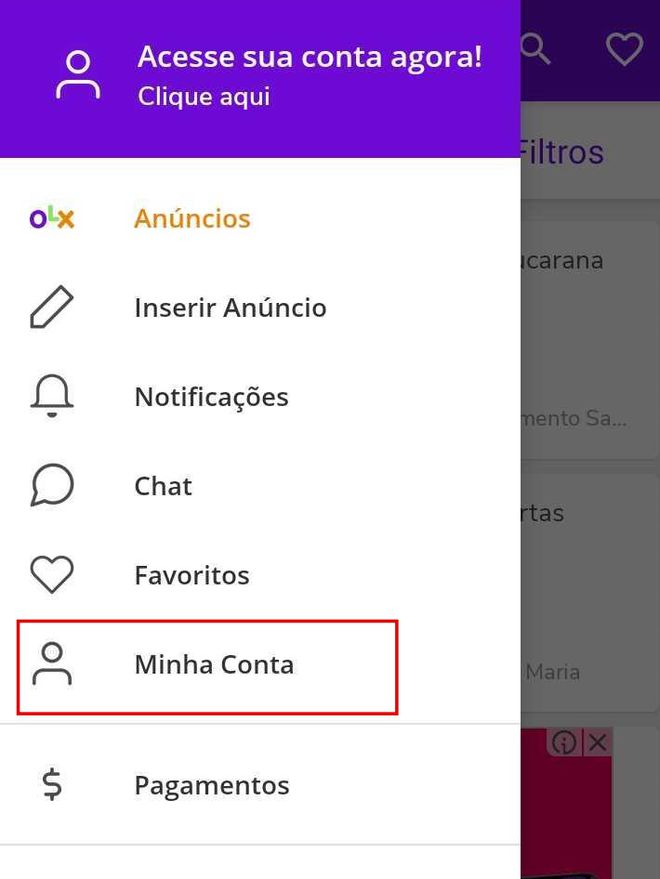 Como baixar o app olx