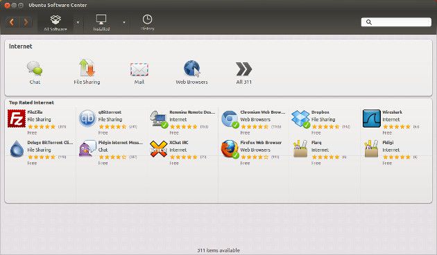 05 - Ubuntu Software Center - Internet