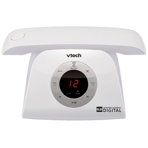 Telefone sem fio VTech Retro Phone W - Identificador de Chamada Viva Voz Branco