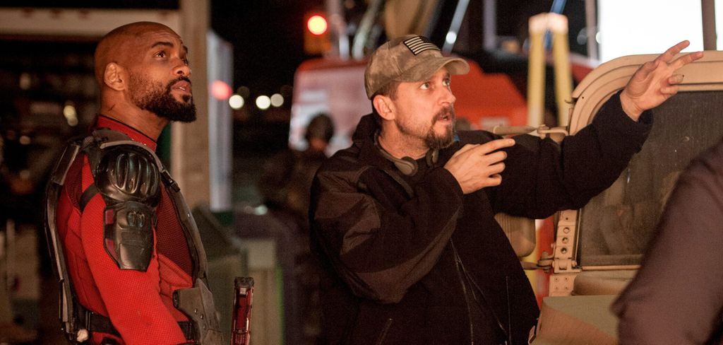 Will Smith e David Ayer no set de Esquadrão Suicida (Imagem: Reprodução/Warner Bros.)