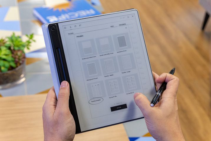 Montblanc Digital Paper (Mystic Black) + Capa de Couro Azul