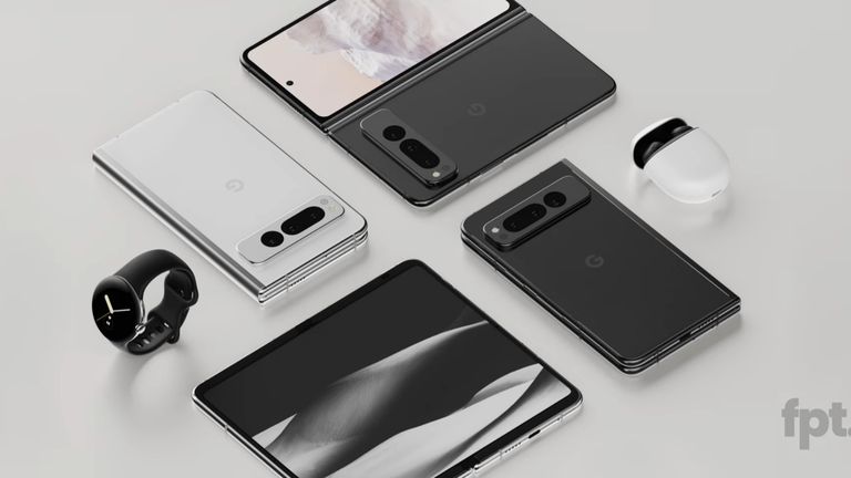 Google Pixel Fold ホワイト Google Pixel Fold: imagens reforçam detalhes do dobrável com