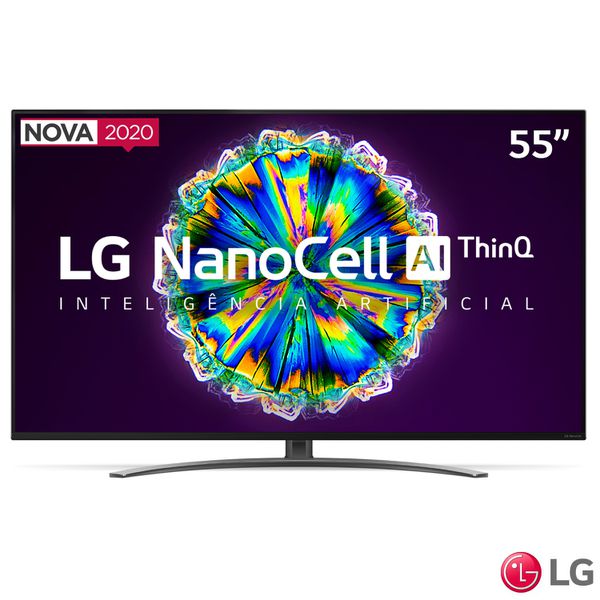 Smart TV 4K LG LED 55” com IPS NanoCell, Dolby Atmos® e Wi-Fi - 55NANO86SNA