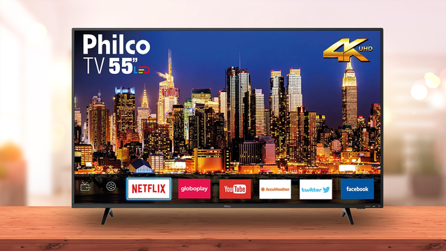 TV Philco 4K 55 polegadas por menos de R$ 2.000 e com frete grátis no Magalu
