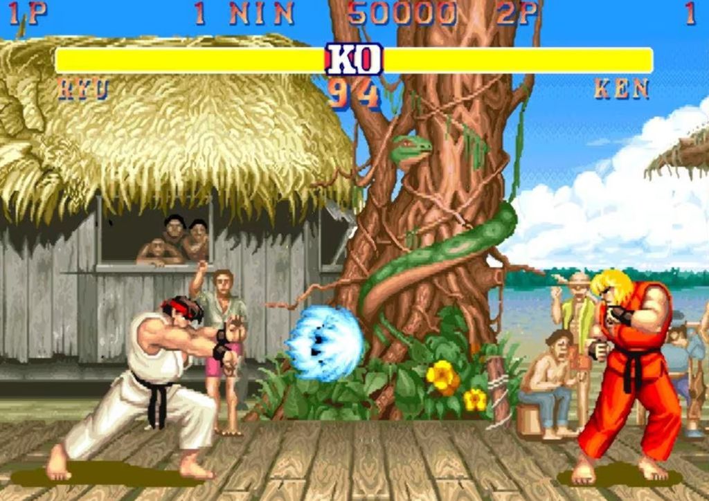 Ryu versus Ken em Street Fighter 2