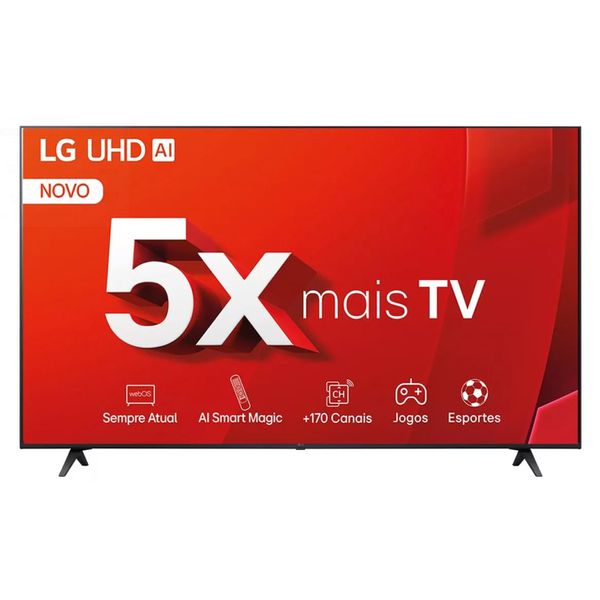 Smart TV LG 50" 4K UHD LED Alexa, ThinQ AI, HDR10, WebOS 24 Controle Smart Magic- 50UT8050 | CUPOM + PIX
