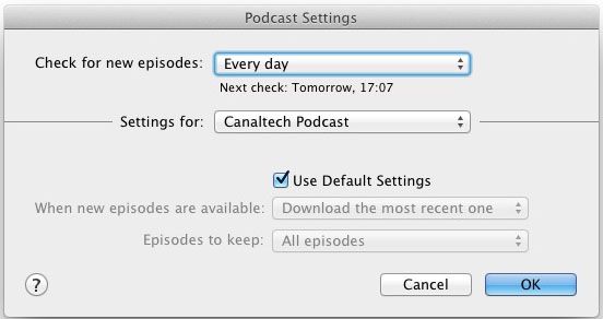 Podcast Canaltech - Config