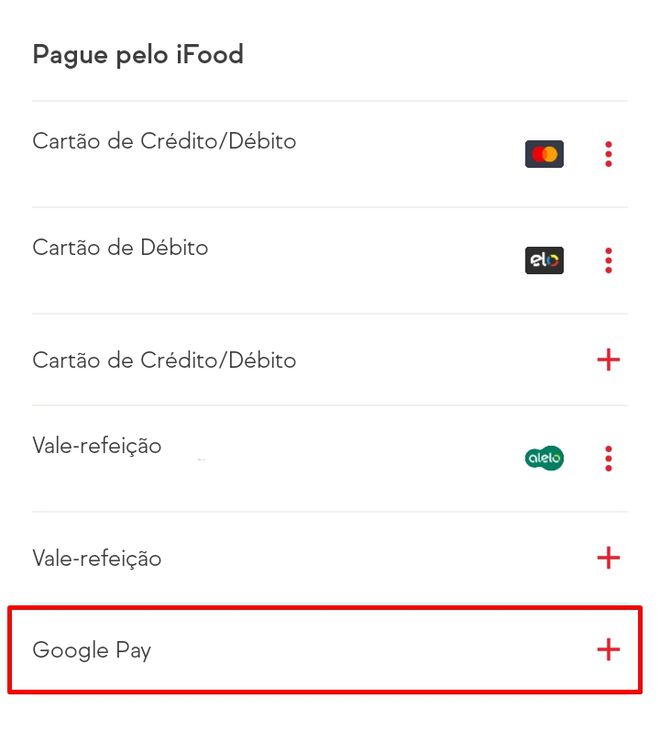 Selecione o Google Pay - (Captura: Canaltech/Felipe Freitas)