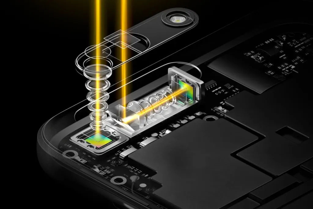 Rumores indicam que a Apple pode se render às lentes telefoto periscópio no iPhone 15, para melhorar a qualidade de imagem com zoom acima de 5x (Imagem: Reprodução/Oppo)
