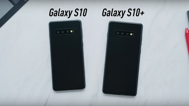 Modelos fictícios dos Galaxy S10 e Galaxy S10+ mostram um design quadradão