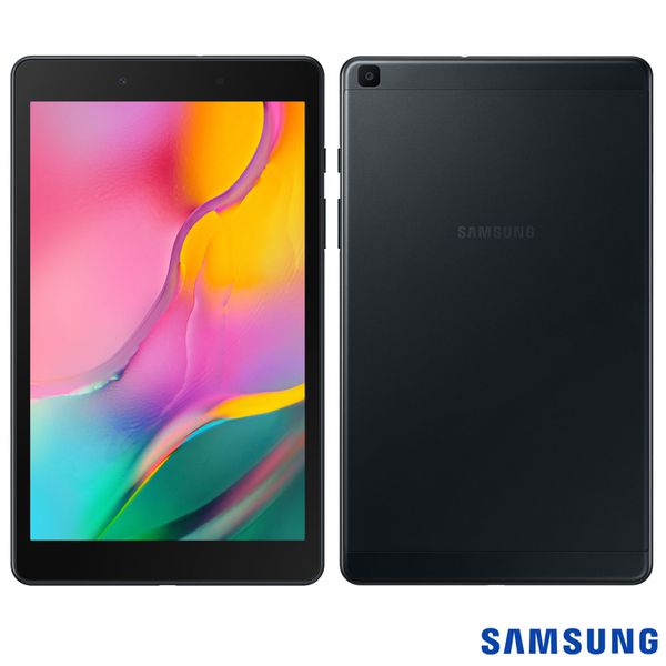 Tablet Samsung Galaxy Tab A8 Preto com 8”, Wi-Fi, Android 9.0, Processador Quad-Core 2.0 GHz e 32GB [À VISTA]