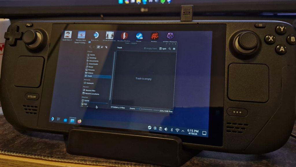 Modo desktop é necessário para instalar jogos não presentes na biblioteca da Steam. (Imagem: Daniel Trefilio / Canaltech)