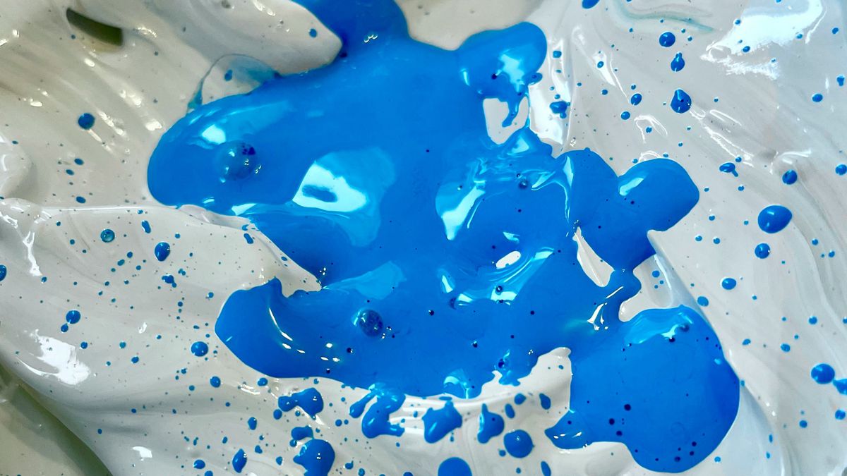 Rio fica azul após carreta derramar corante; ONG resgata patos e gansos tingidos