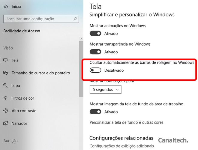 Windows 10 | Aprenda a sempre mostrar a barra de rolagem no menu Iniciar