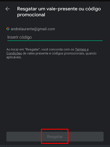 COMO USAR O CARTÃO GIFT CARD DA GOOGLE PLAY RESGATAR CÓDIGO PIN da Recarga  Google Promocional RV 