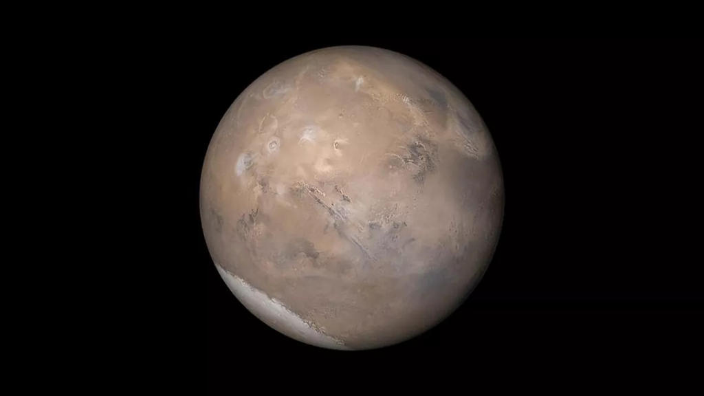 Se um astronauta fosse caminhar pelo equador de Marte, a viagem seria um pouco mais curta (Imagem: Reprodução/NASA/JPL/Malin Space Science Systems)