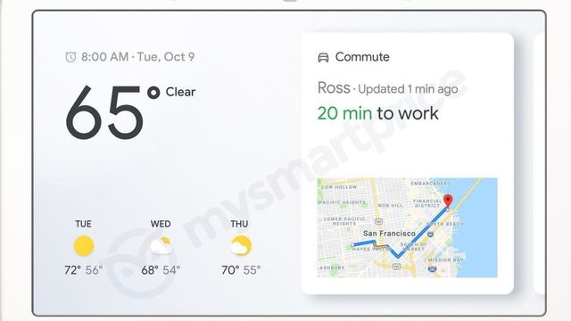 Imagens vazadas revelam o que deverá ser o primeiro smart display da Google