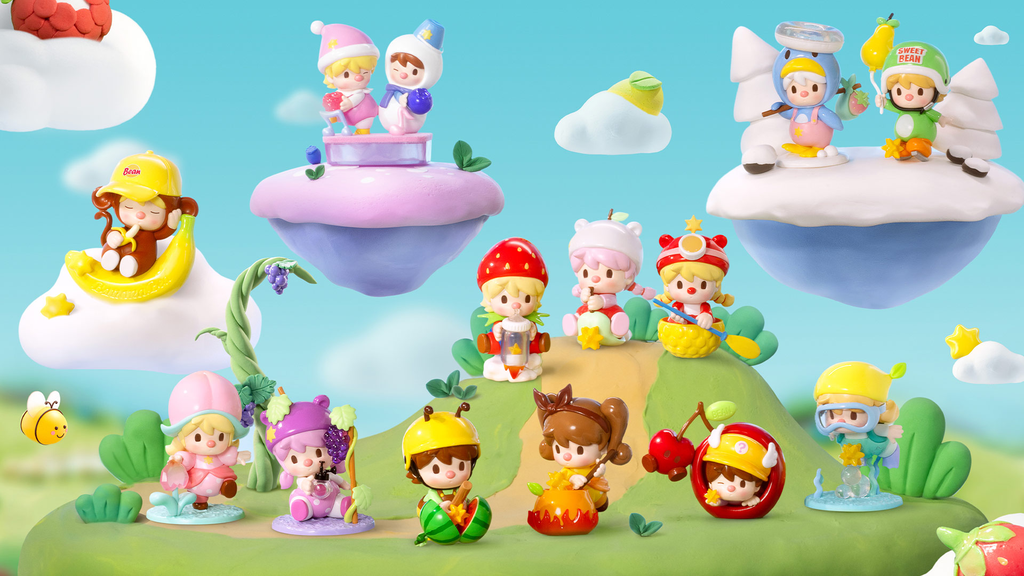 Sweet Bean é uma personagem infantil de traços simples e cabelo bagunçado (Imagem: Pop Mart/Divulgação)