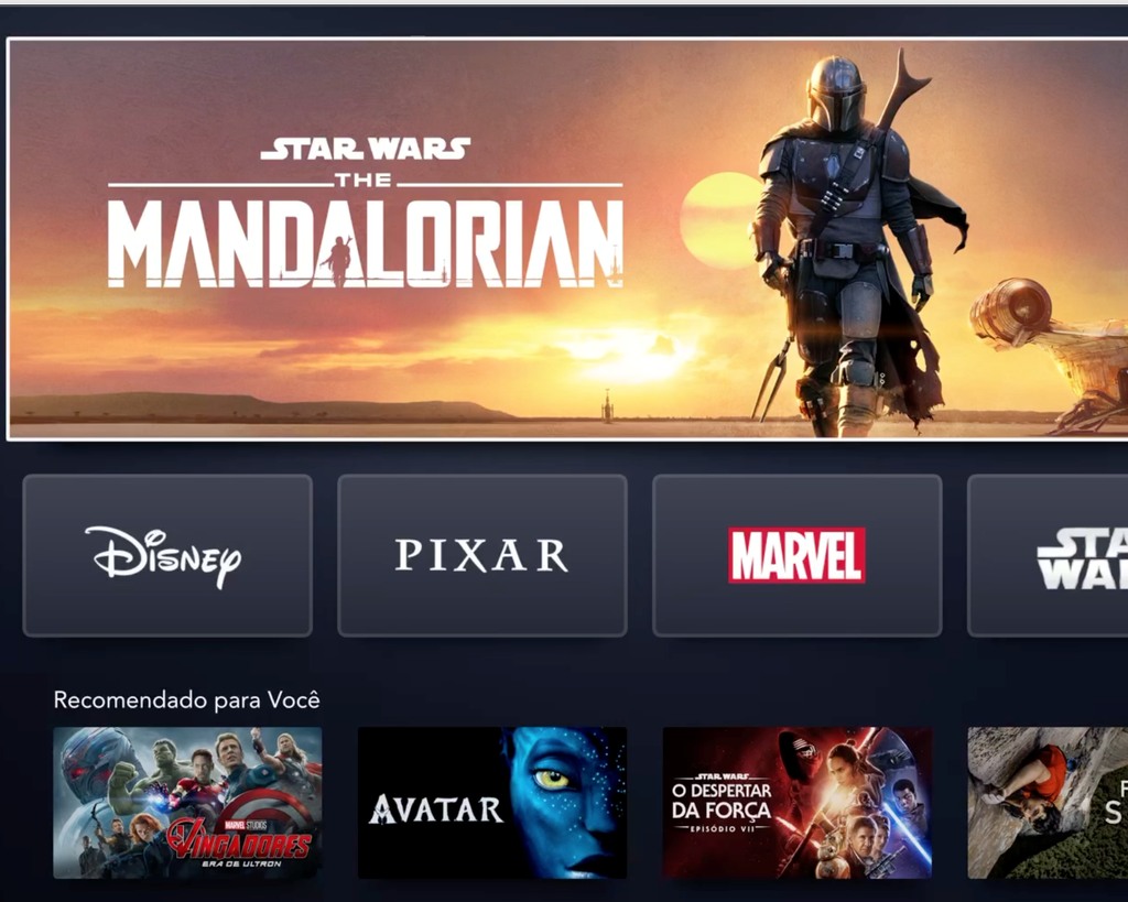 Disney+ é a plataforma ideal para ver filmes de Pixar, Marvel e Star Wars (Imagem: Captura de tela/Thiago Furquim/Canaltech)