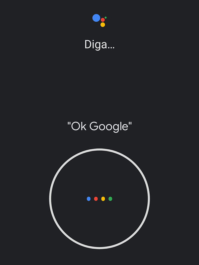 Registre o comando "Ok Google" com sua voz (Imagem: André Magalhães/Captura de tela)