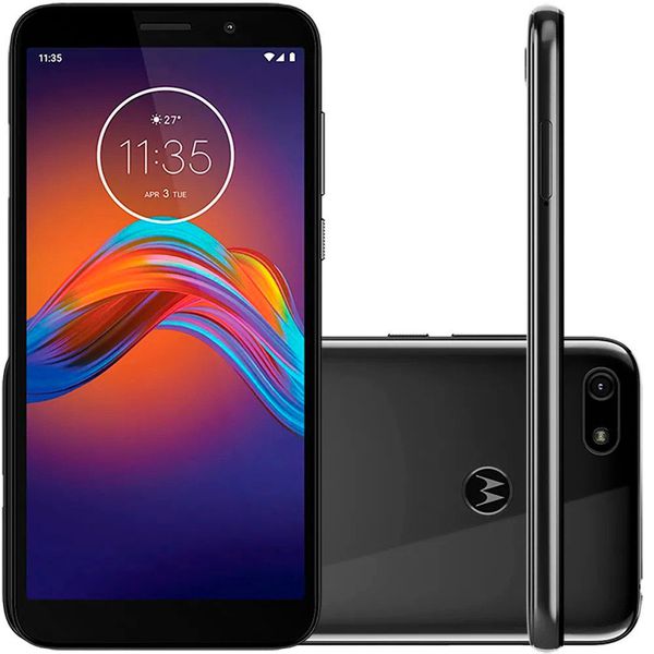 Smartphone Motorola E6 Play, Cinza Metálico, Tela 5.5", 4G+WI-Fi, Android 9, Câm Traseira 13MP e Frontal 5MP, 32GB