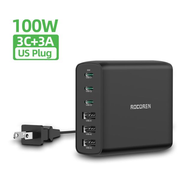 Carregador Rocoren 100W [INTERNACIONAL] - Canaltech Ofertas