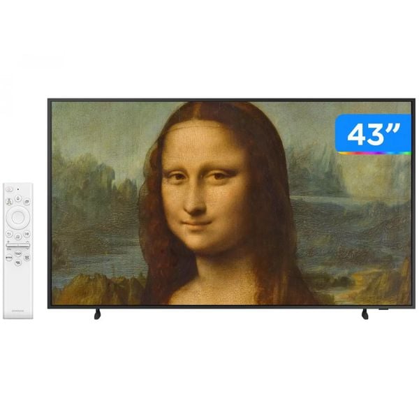 Smart TV 43” 4K QLED Samsung The Frame VA Wi-Fi - Bluetooth Alexa Google 4 HDMI QN43LS03BA [CUPOM]