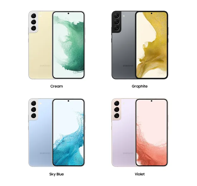 Opções para o Galaxy S22 Plus são as mesmas em comparação com o S22 (Imagem: Divulgação/Samsung)