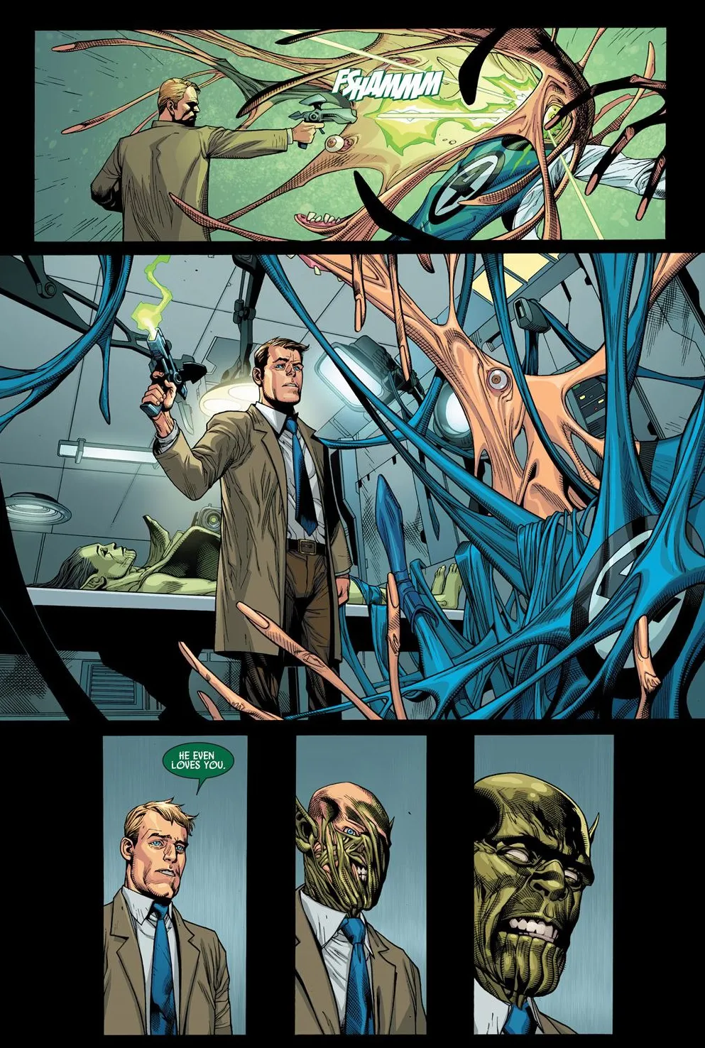 Hank Pym era um dos skrulls infiltrados (Imagem: Reprodução/Marvel Comics)